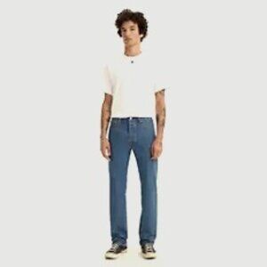 Levi's Jeans 501 Straight Button Fly Medium Stonewash Size 44 #PC9-00501-0193
